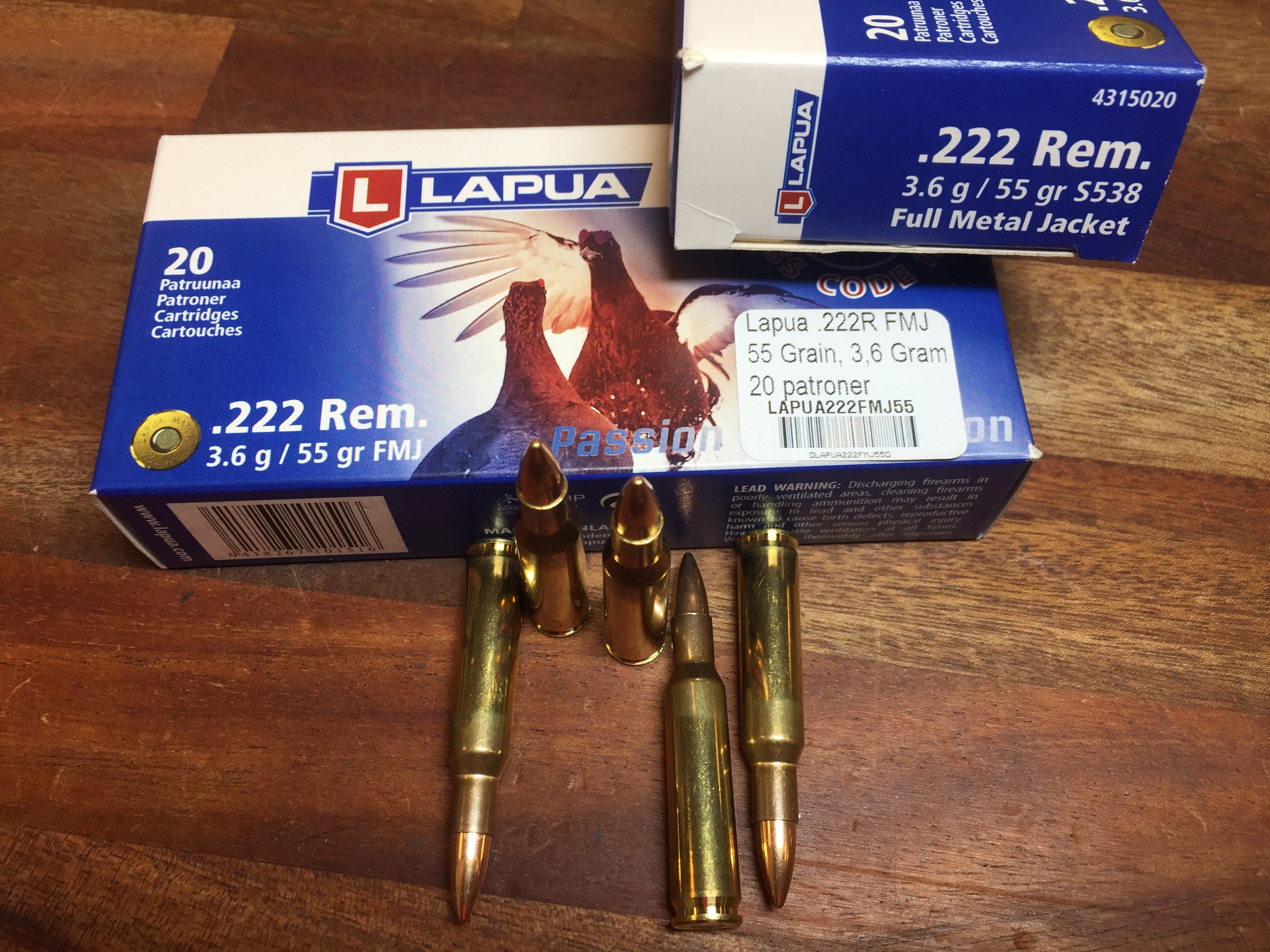 Lapua .222R Ammunition