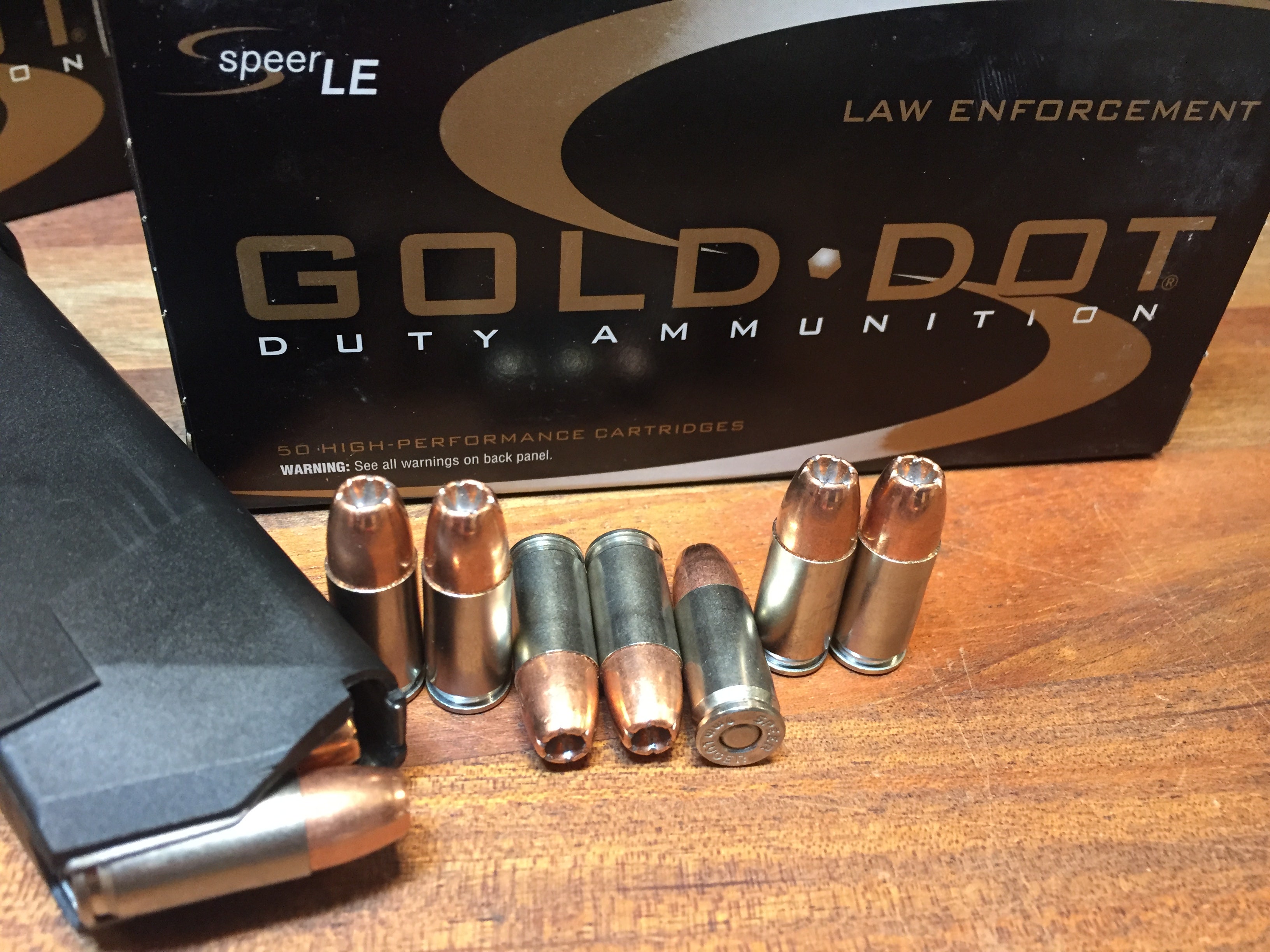 Speer® Law Enforcment Gold Dot® 9x19 Duty Ammunition