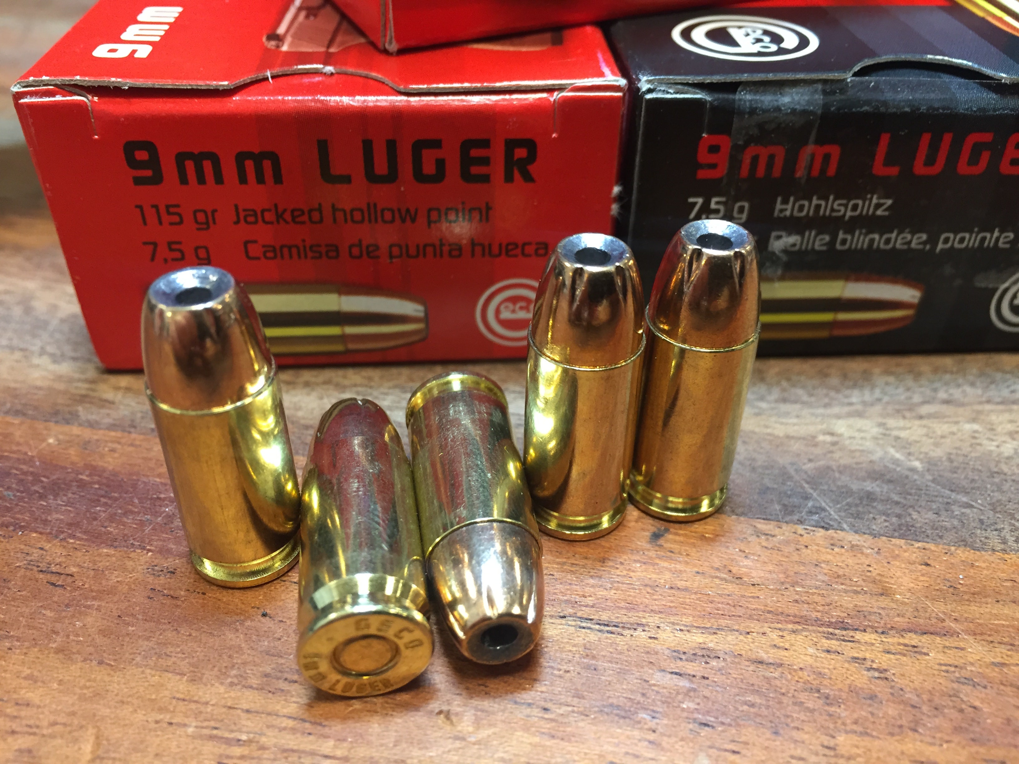 GECO 9x19 115 Grain JHP, 50 ptr