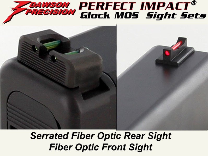 Dawson Glock MOS Sight Combo Gen1-4,  FO/FO