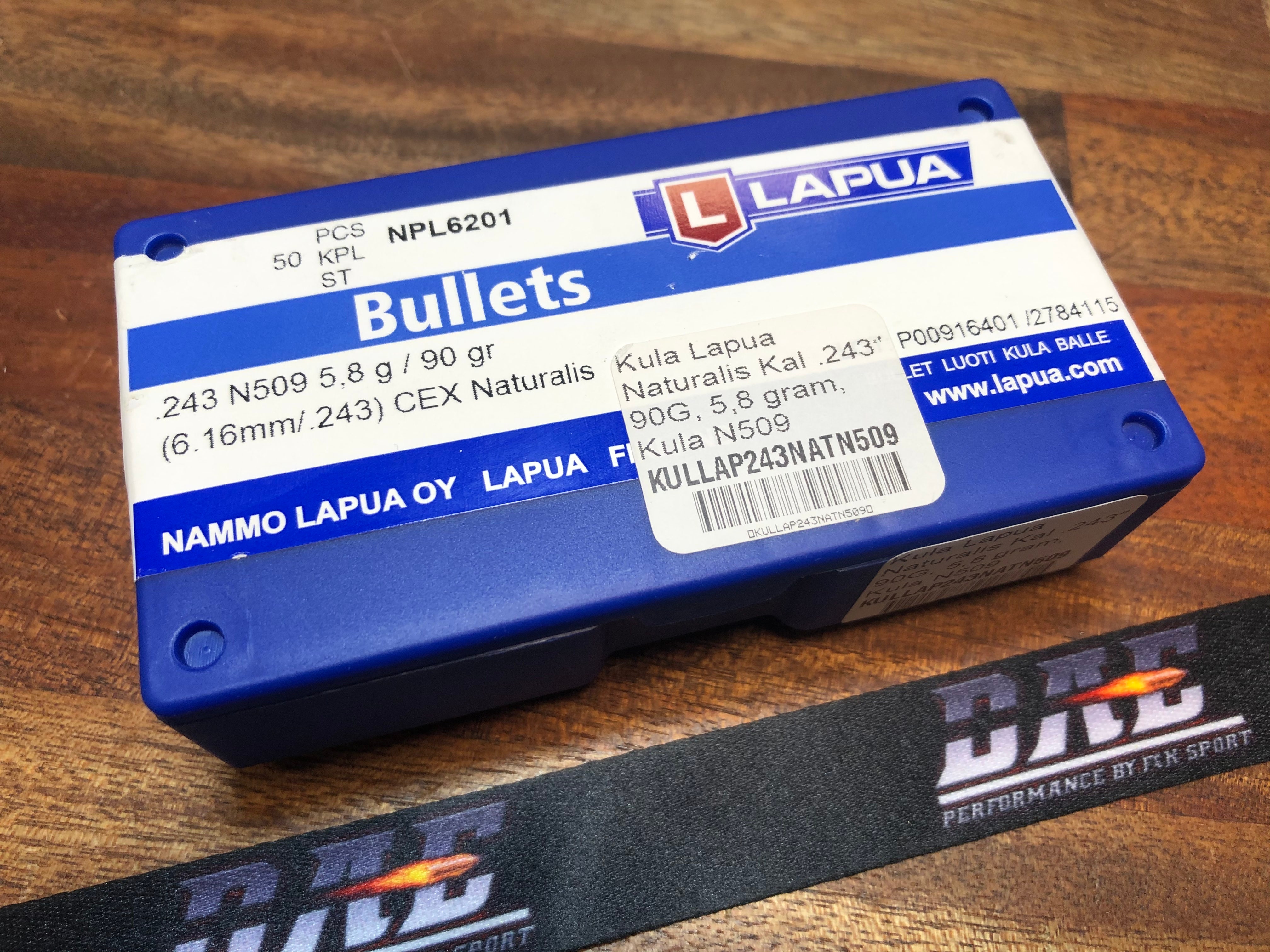 Kula Lapua CEX Naturalis .243", N509, 50 st