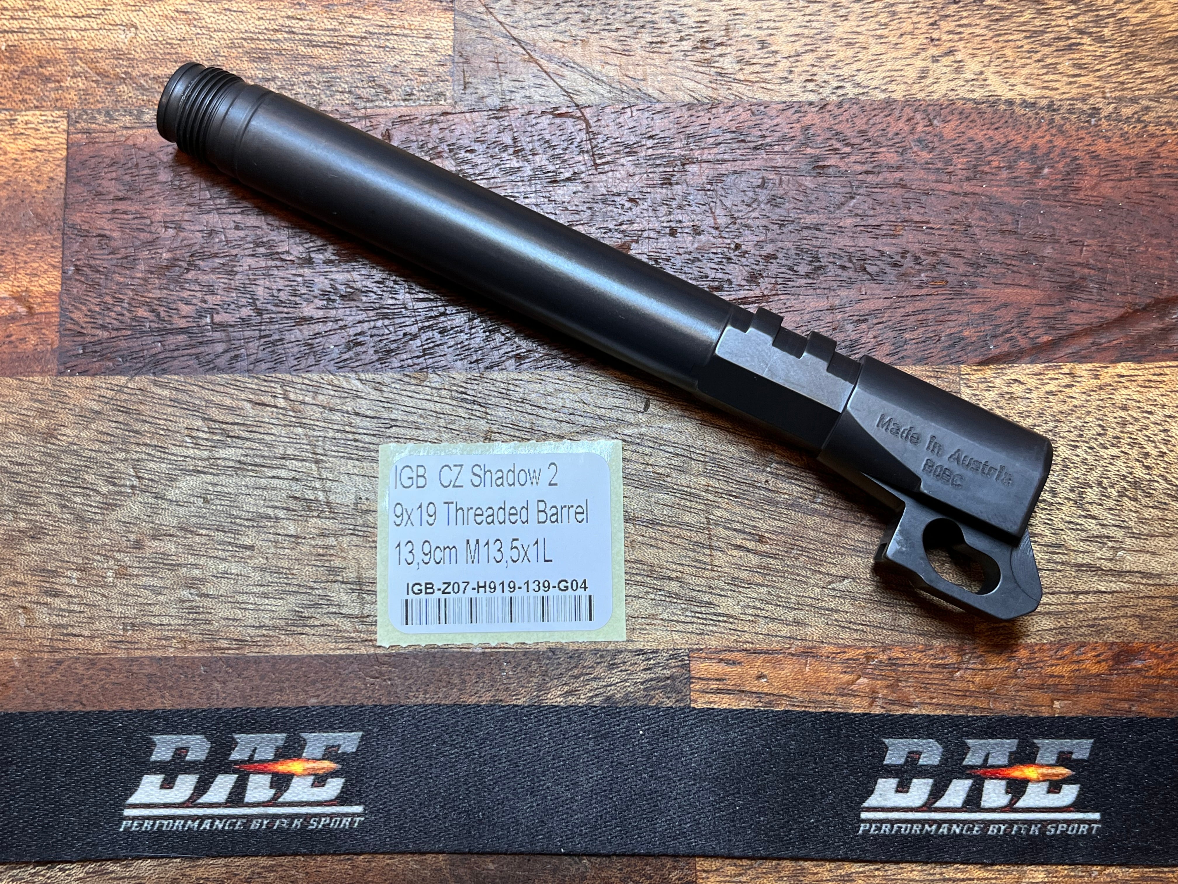 IGB Pipa till pistol IGB CZ Shadow2 9x19 Thread 13