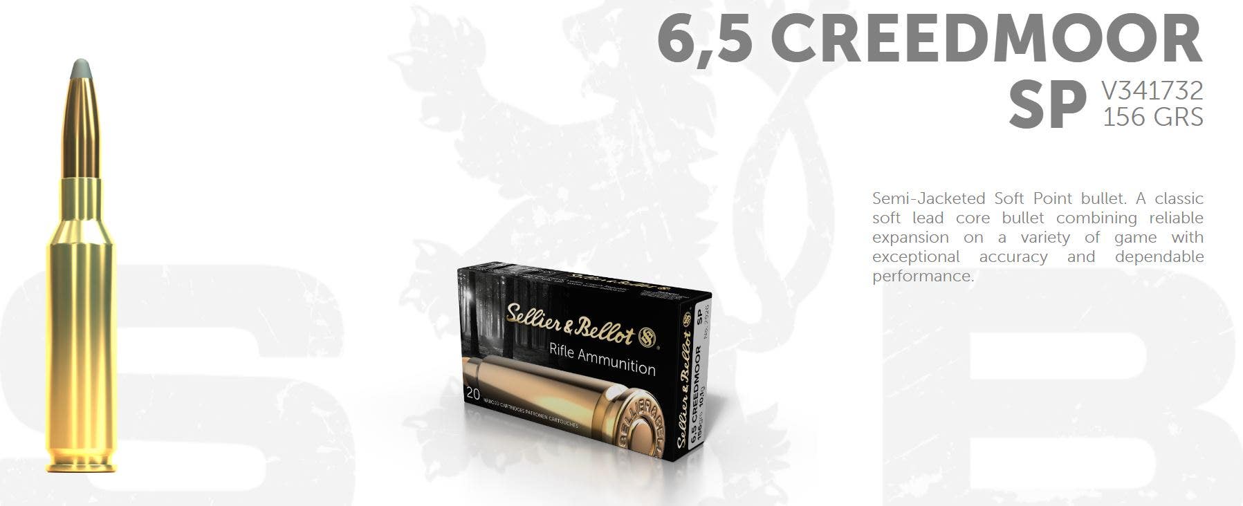 S&B 6,5 Creedmoor 156Grs/ 10,1G SP 20 ptr