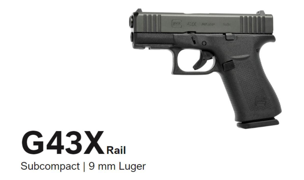 Glock 43X FS BLACK 9x19 8,6cm