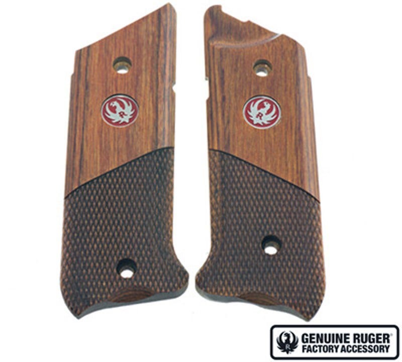 Kolvsidor Ruger (Hogue) MKIV Halfcheck, Logo Valnu
