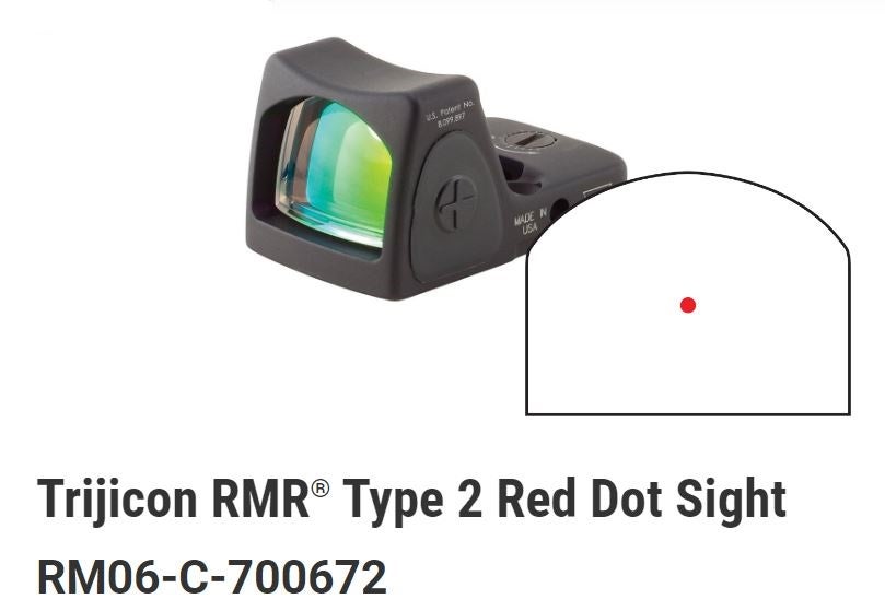Trijicon RMR® Rödpunktsikte Adjustable LED 3,25 Ad