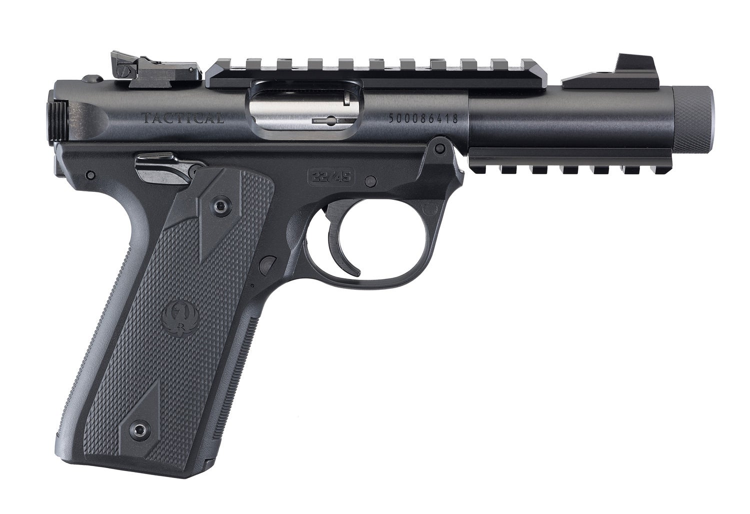 Ruger MK IV 22/45 TACTICAL BLK .22 Lr Gängad pipa 