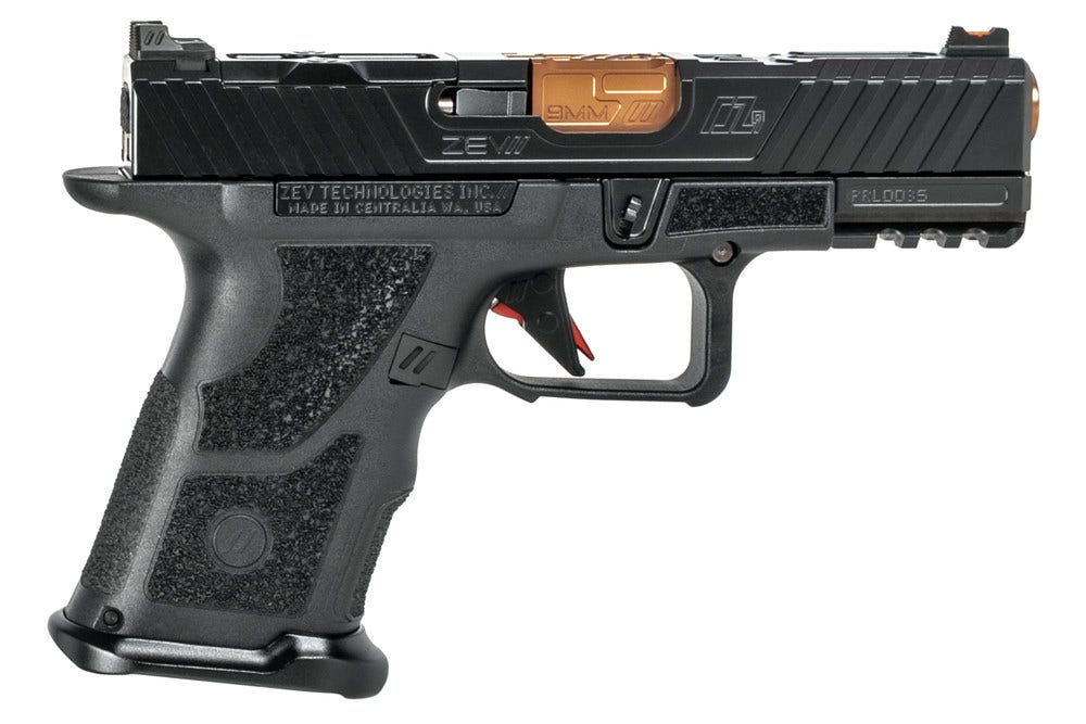 OZ9c Pistol, Compact, Black Slide, Bronze Barrel
