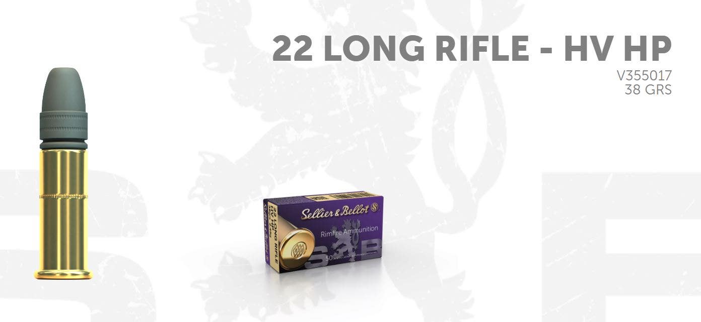 S&amp;B .22 Lr HV HP 38G LHP, 50 ptr V355017
