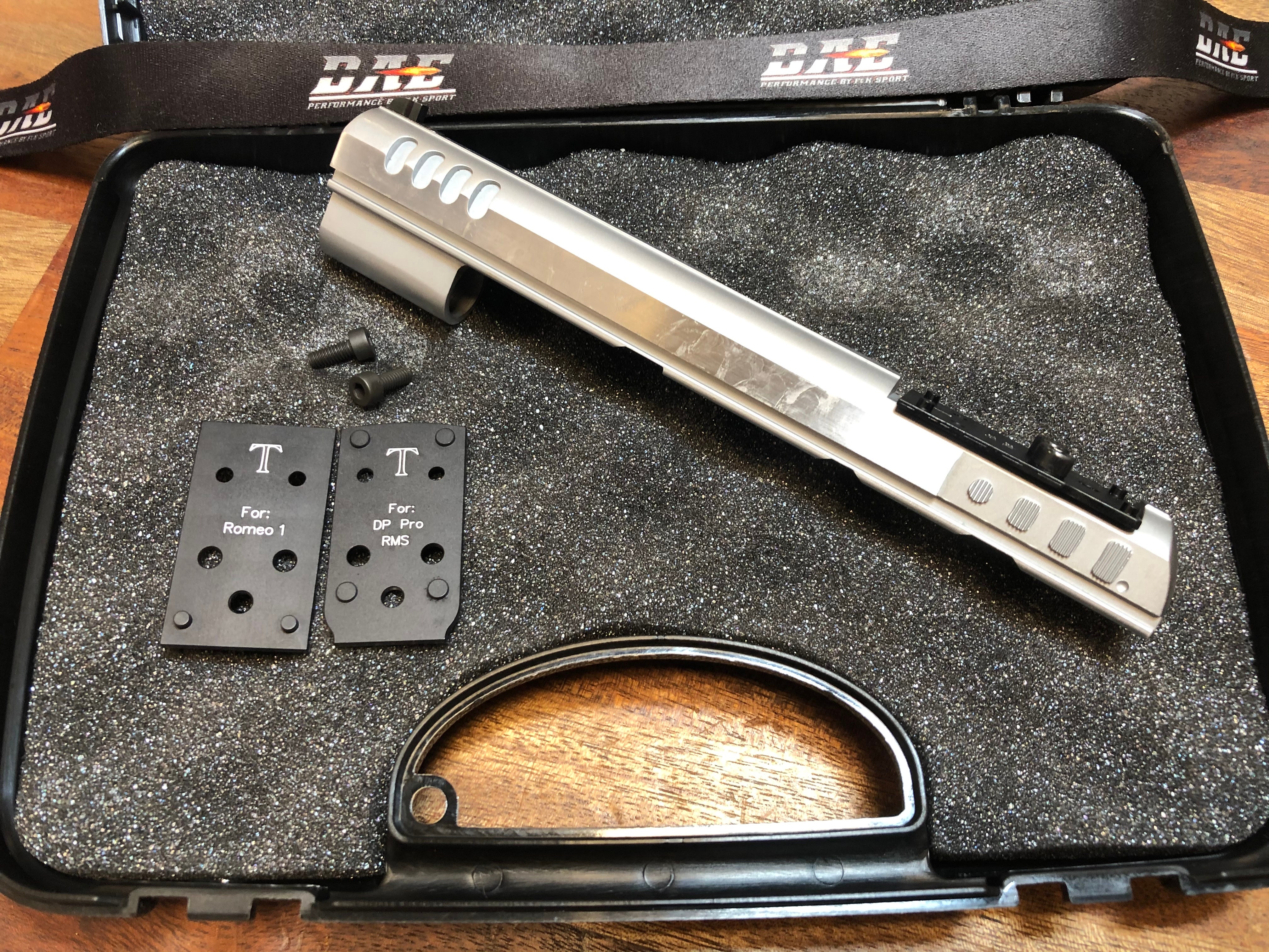 Mantel Stock II OR LF 9x19 Chrome, Pre Cut Optic Mount