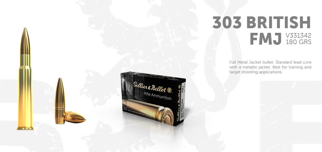 S&B .303 British 180G/ 11,7Gr FMJ 20 ptr