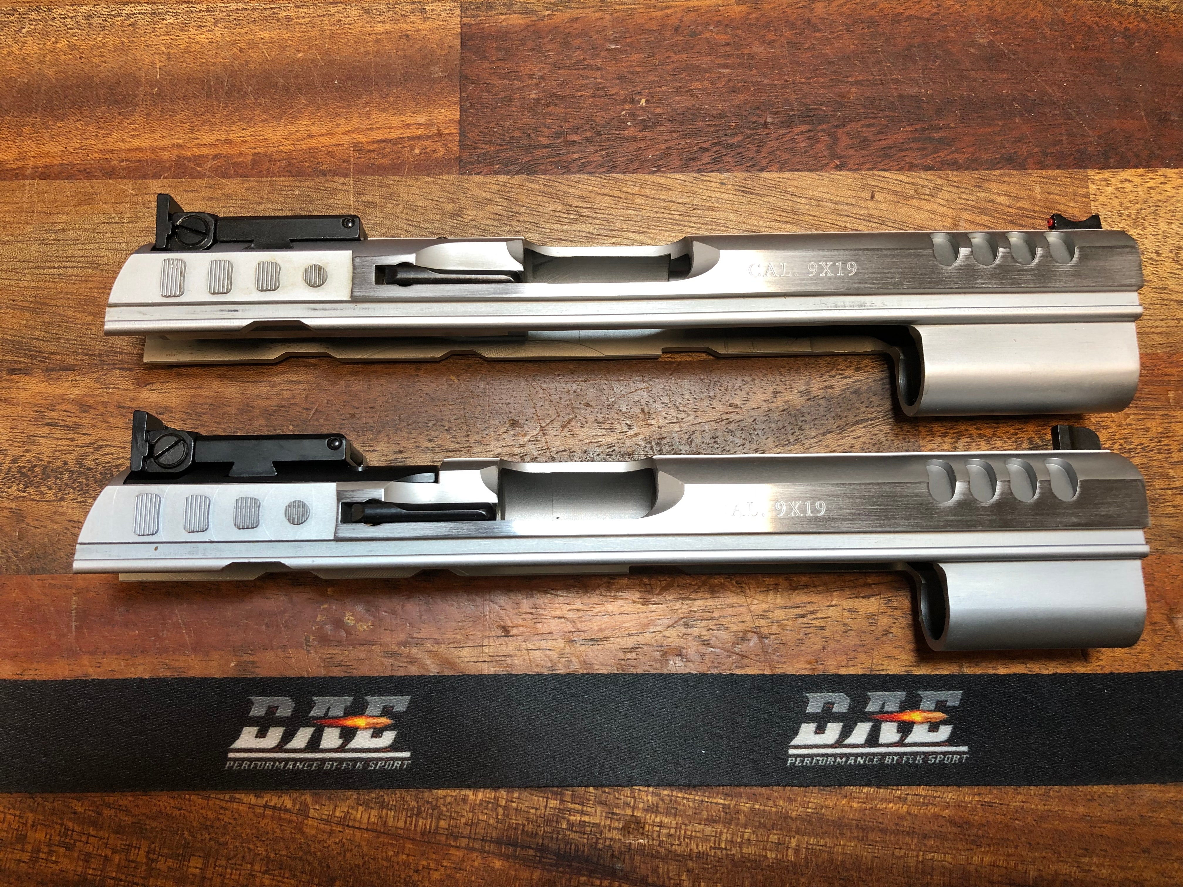 Skillnad mellan LF & SF Mantel Tanfoglio, Guide