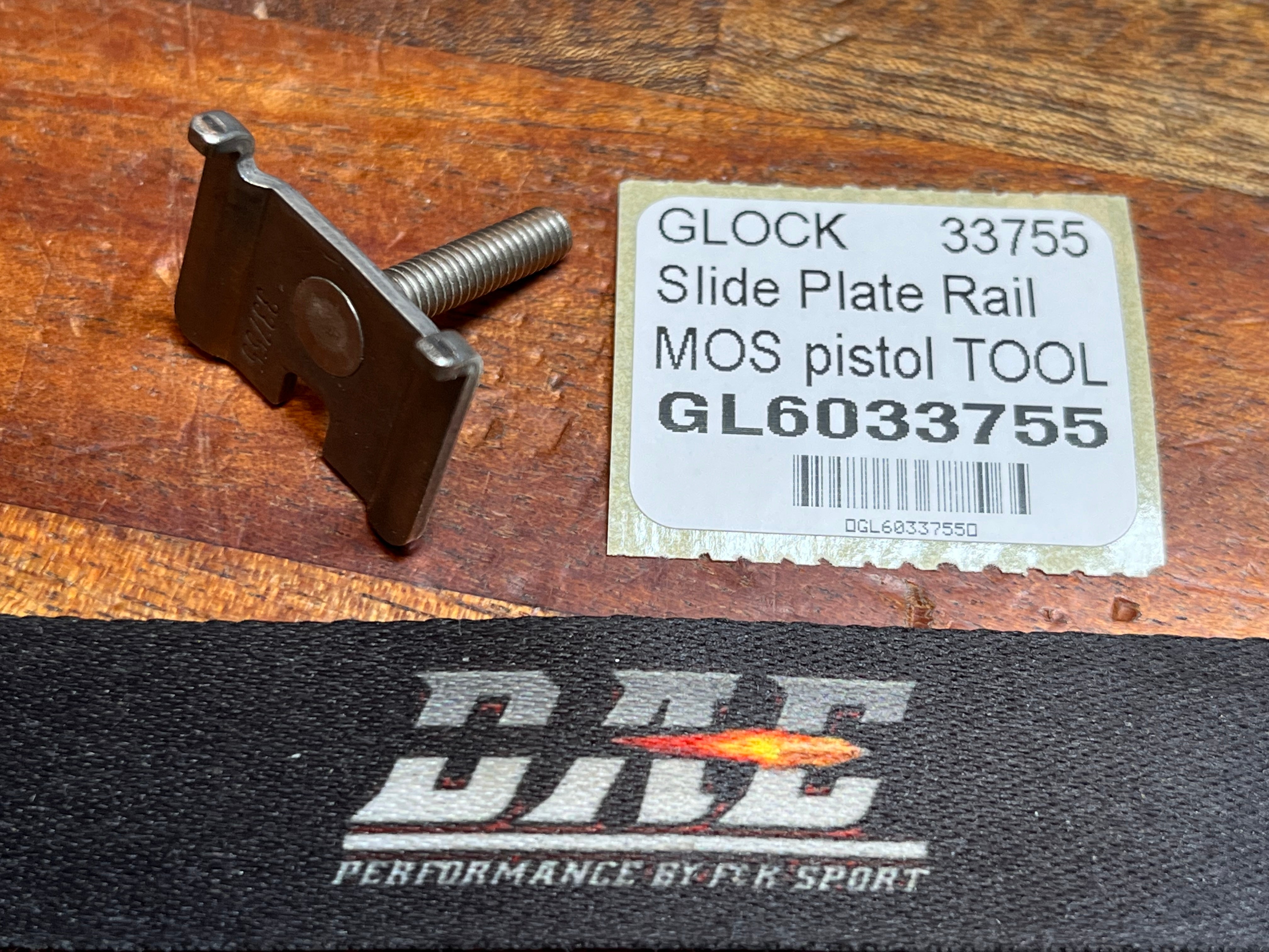 Adapter Glock Slide Plate Rail MOS pistol