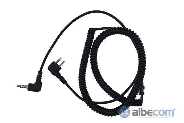 Kabel Peltor 2-stift FL6H-SV-Vinklad kontakt art 639