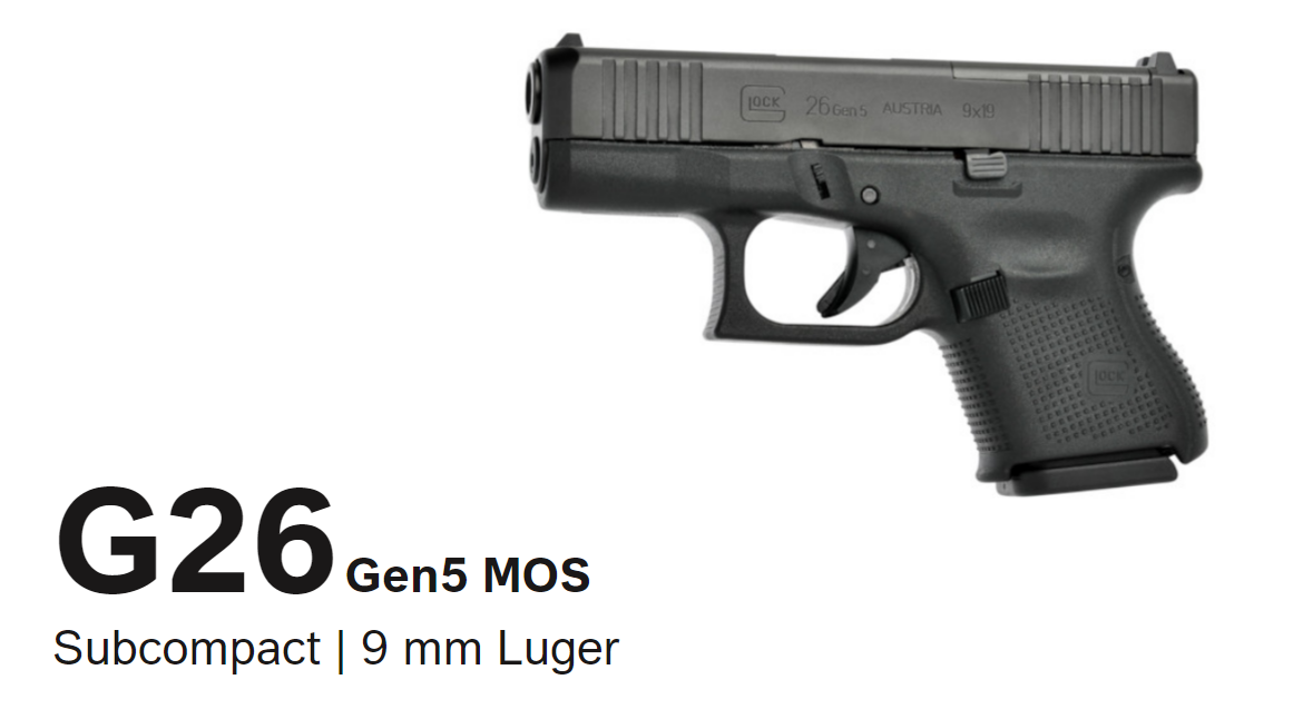 Glock 26 Gen5 MOS FS 9x19