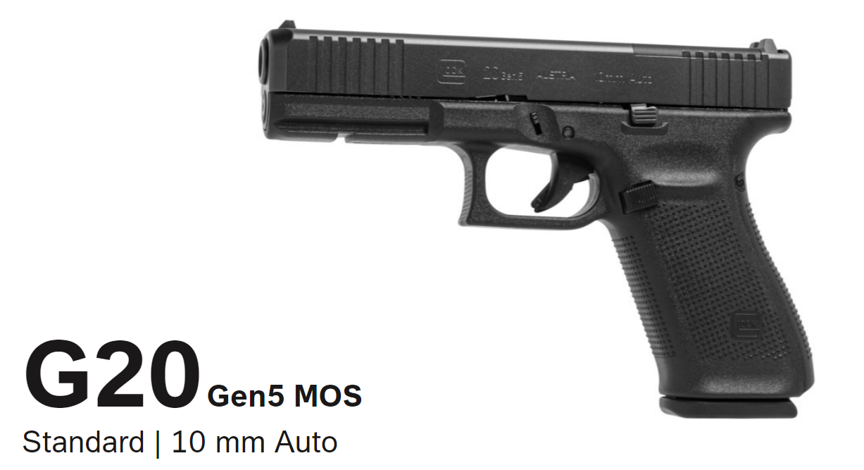 Glock 20 Gen5 MOS FS 10mm Auto
