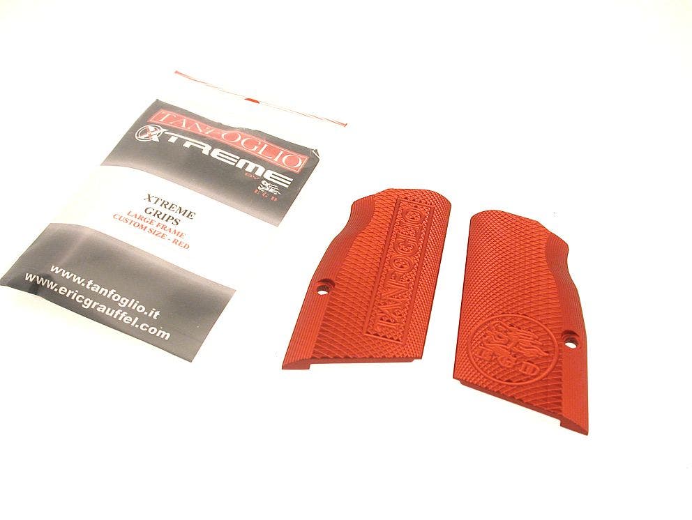 TANFOGLIO GRIP PLATE XTREME LF Custom - RED
