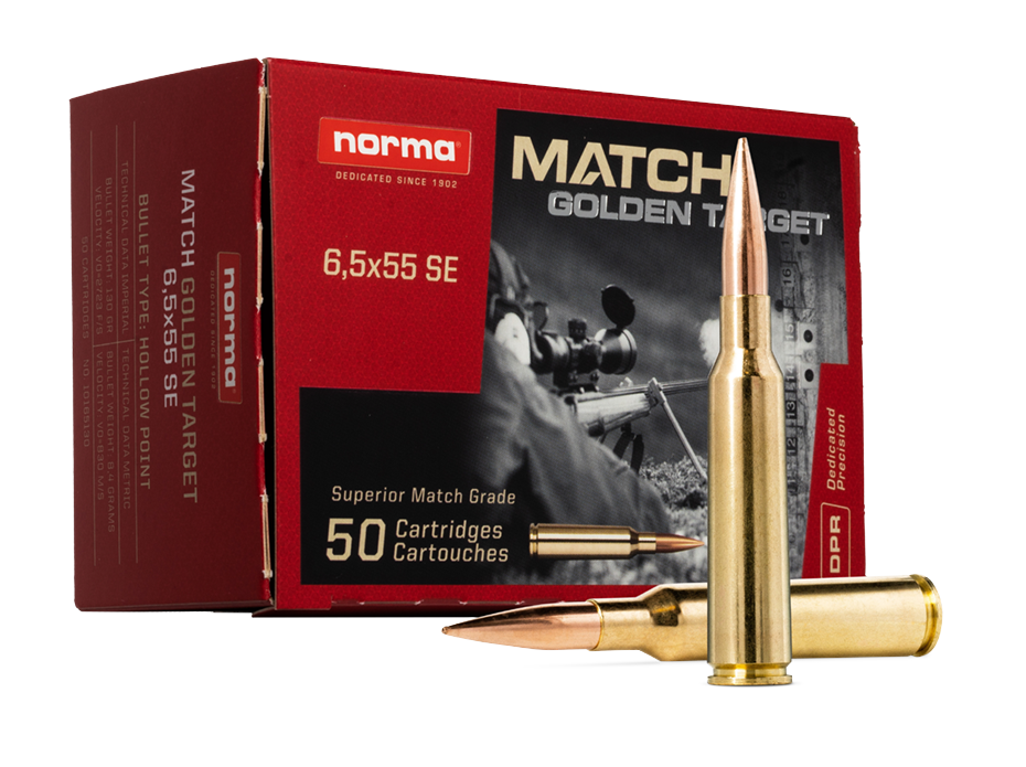 NORMA 6,5x55 MATCH GOLDEN TARGET 9,27g / 143gr HPB