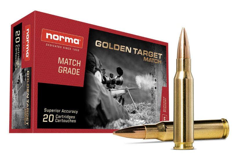 NORMA .308W MATCH GOLDEN TARGET 10,9g / 168gr HÅLS