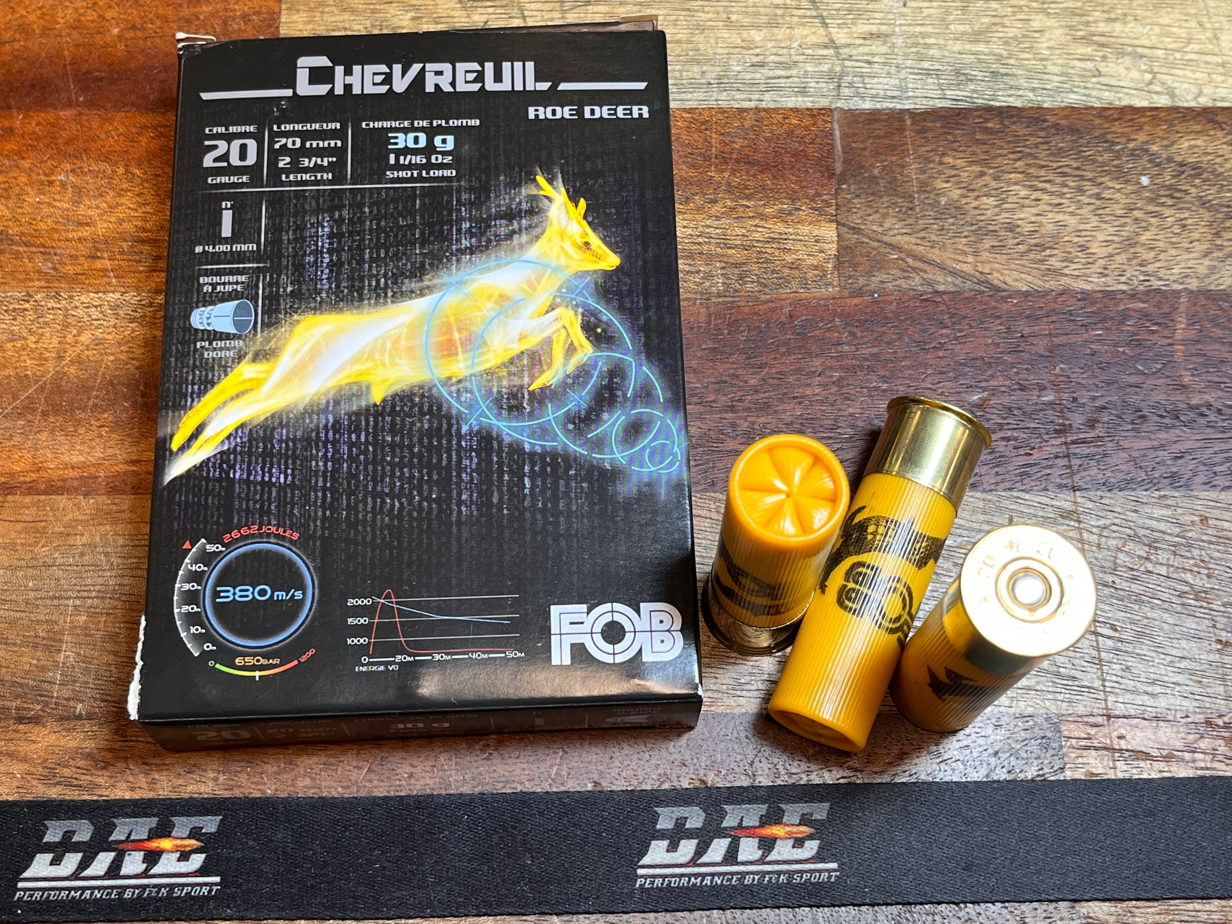 Hagel 20 Nobel Sport FOB Chevreuil BLY 20/70 US1 30 Gram 