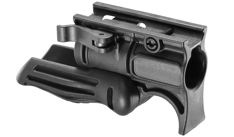 FFGS-1 Folding Foregrip with 1" Flashlight Mount