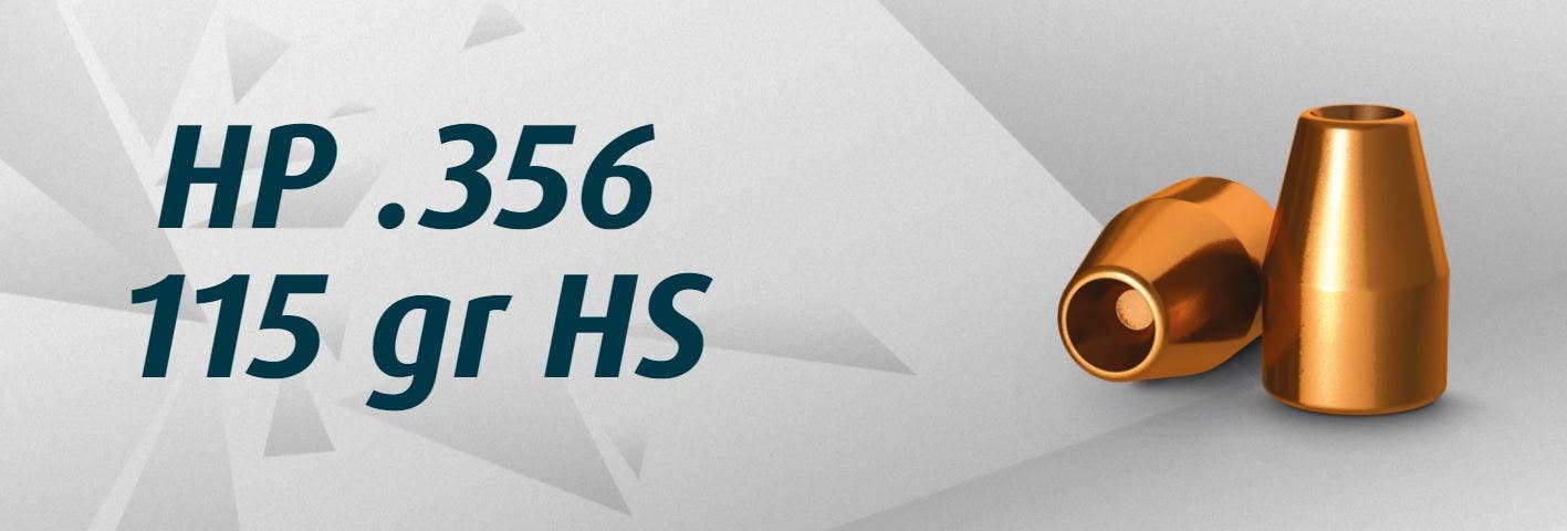 HN 9 mm HP .356/ 115 Grain HP HS, 500 st