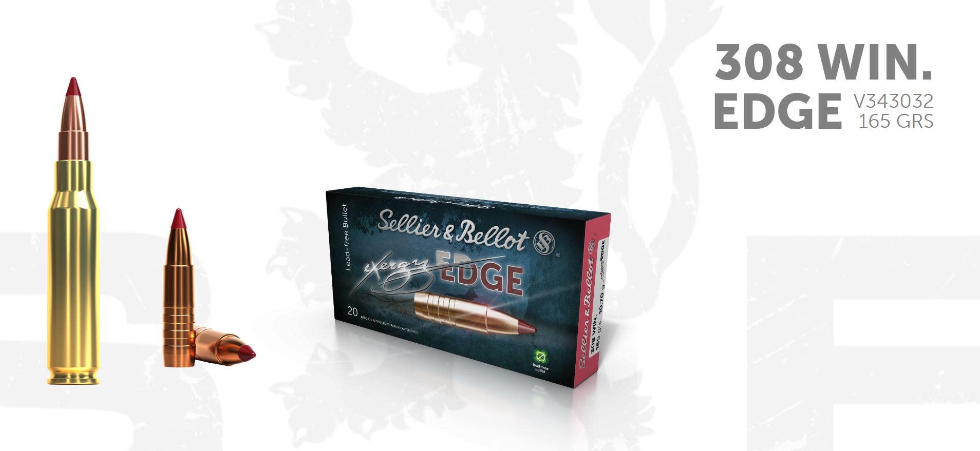 S&B .308W EDGE CE (CUTTING EDGE) 165 Grs/10,7g 20 