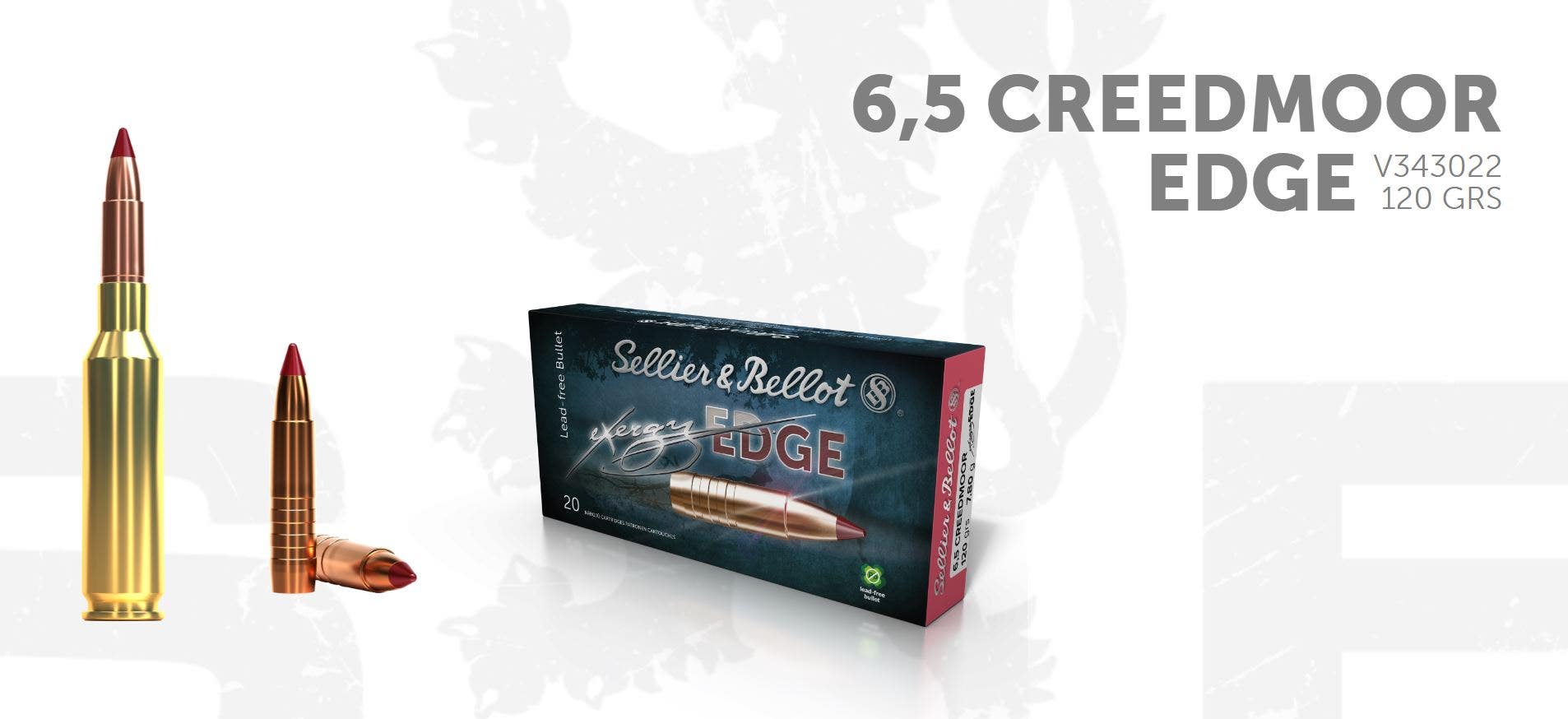 S&B 6,5 Creedmoor EDGE CE (CUTTING EDGE) 20 ptr 