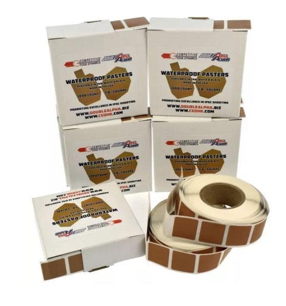 CED/DAA Vattentäta Klisterlappar Fyrkantig 22x22mm TAN/WELLPAPP 1000pcs