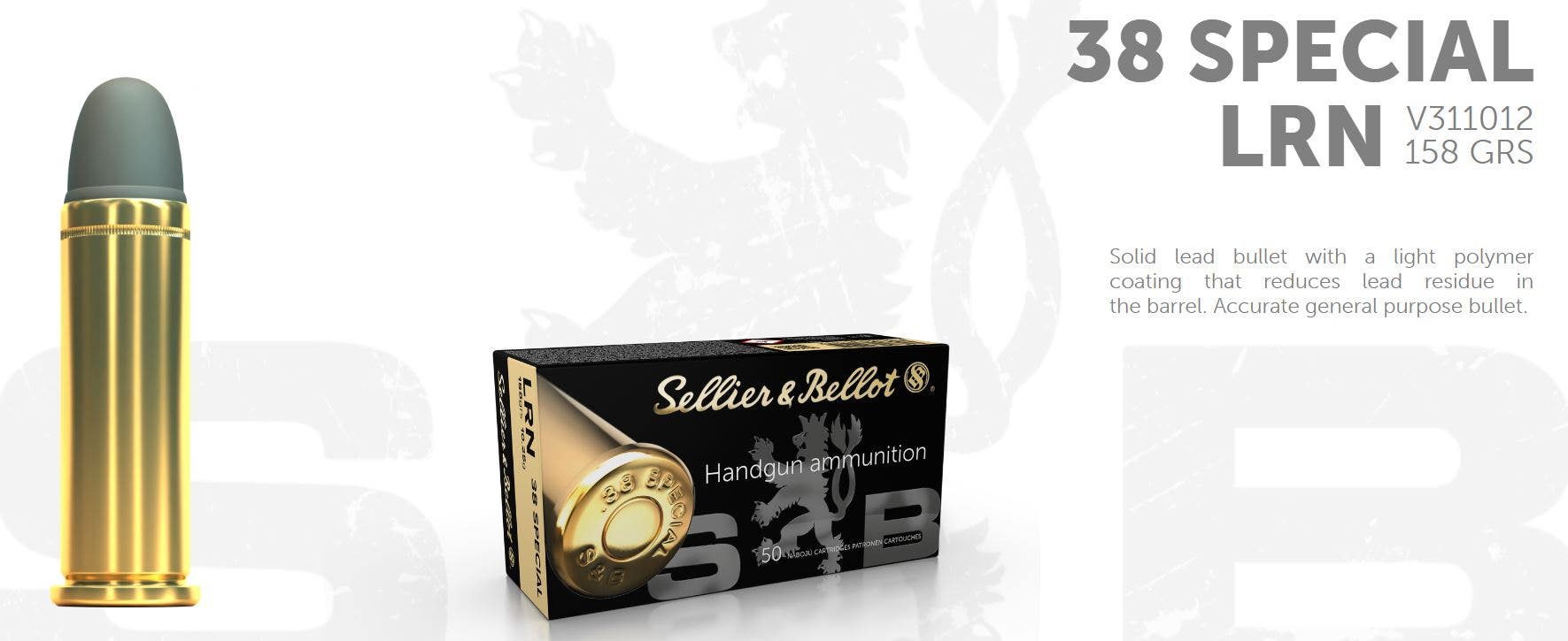 S&B .38 SPL 158G LRN 50 ptr