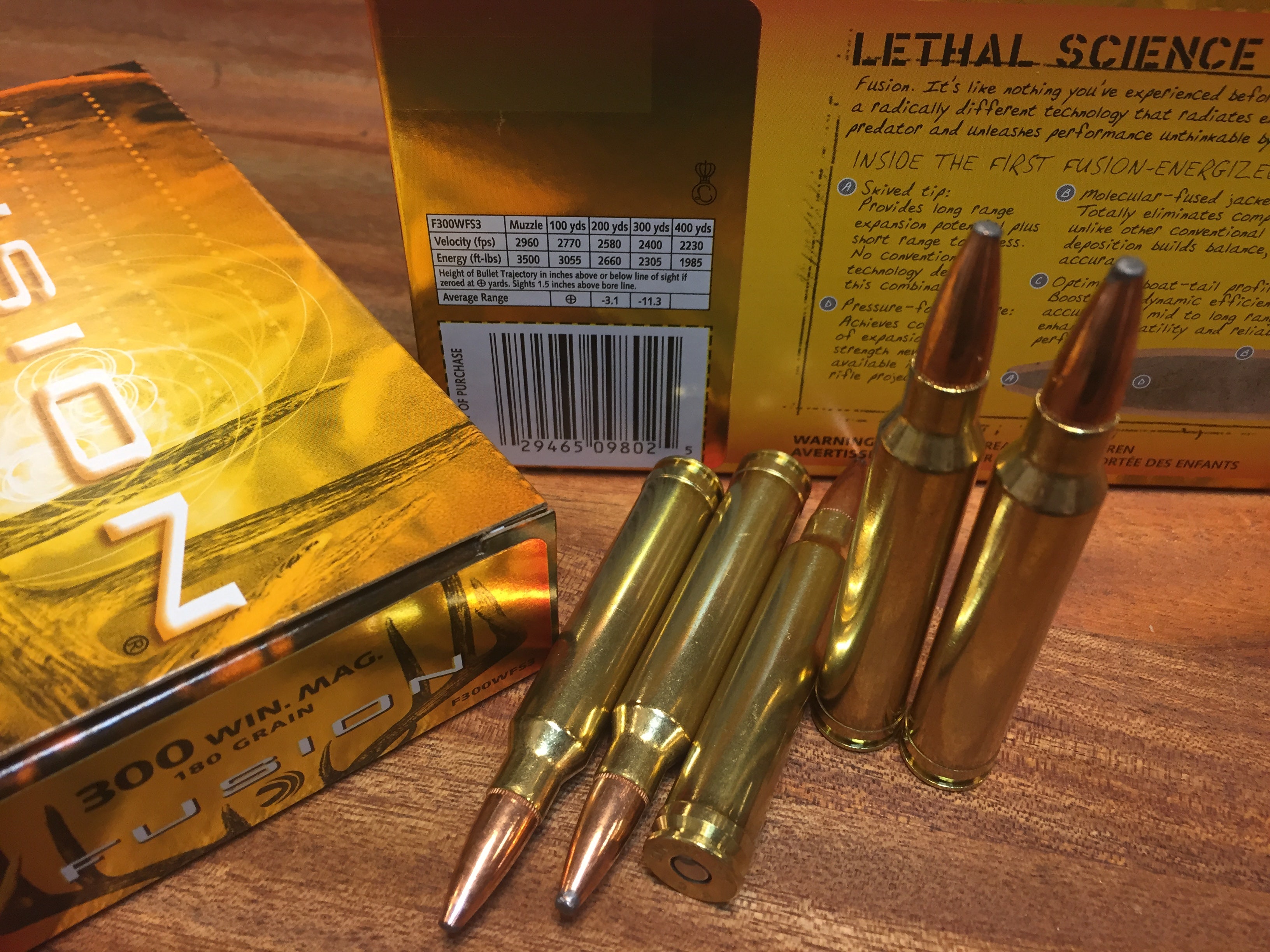 FEDERAL FUSION .300 WM 180G SP 20 rd