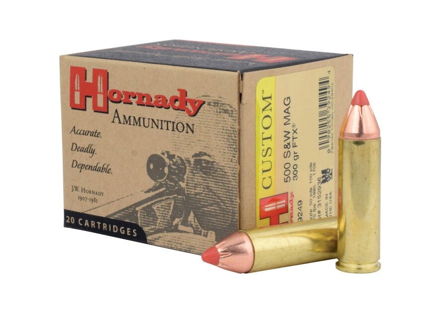 Hornady .500 S&W 300Gr FTX 20rd, 9249