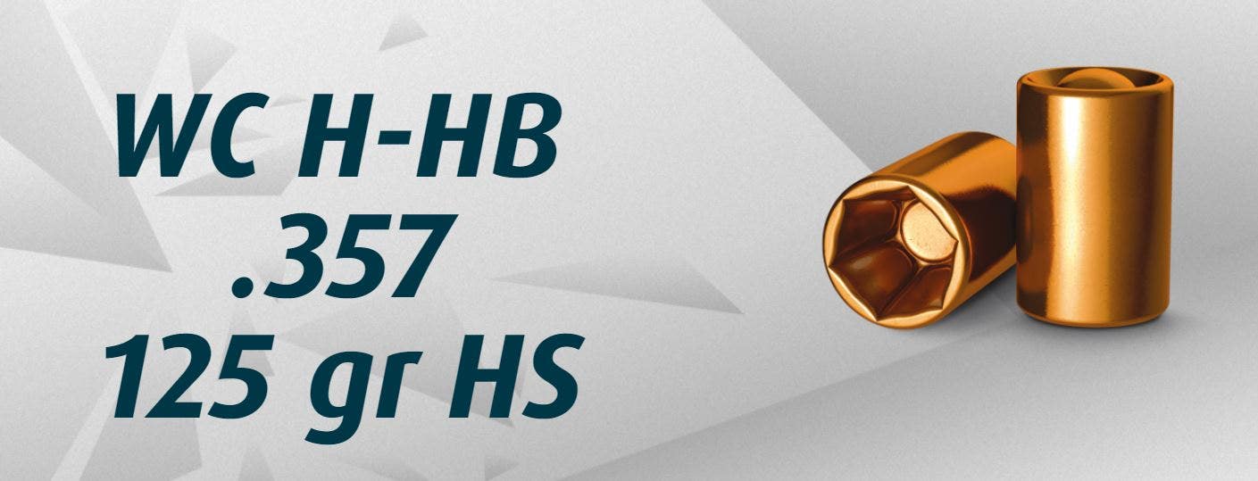 HN .38" WC .357"/125 Grain WC HB HS, BULK, 2000 st