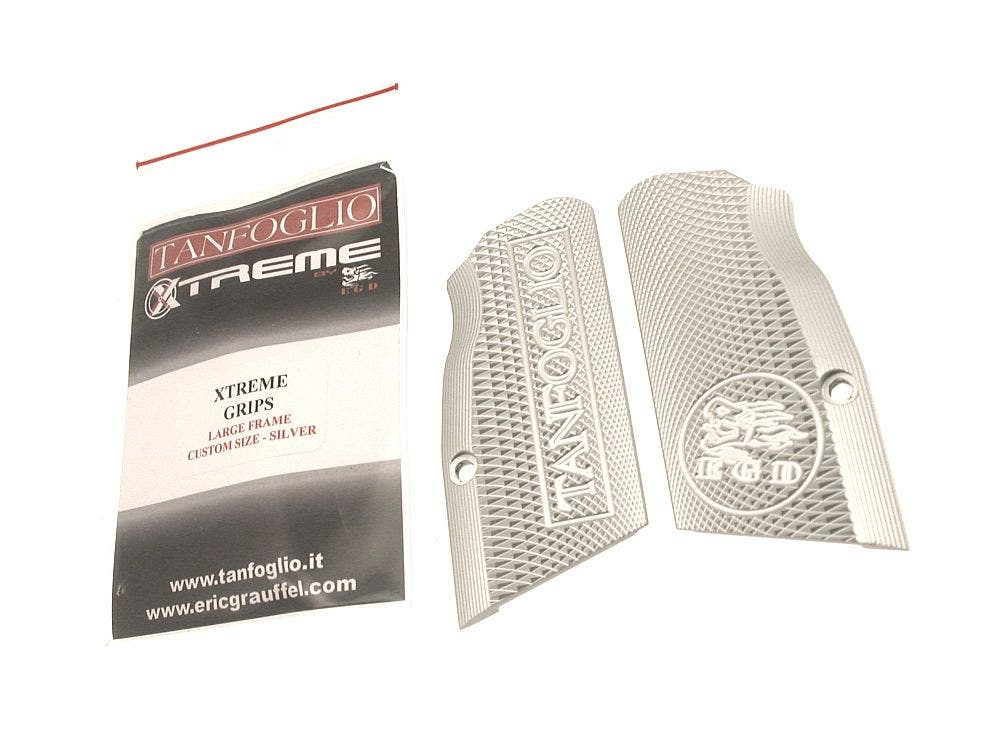 TANFOGLIO GRIP PLATE XTREME SF FS - SILVER