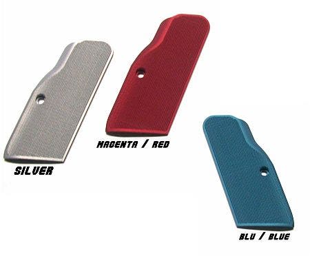TANFOGLIO GRIP PLATE ALU SF FS CHECKERED - SILVER