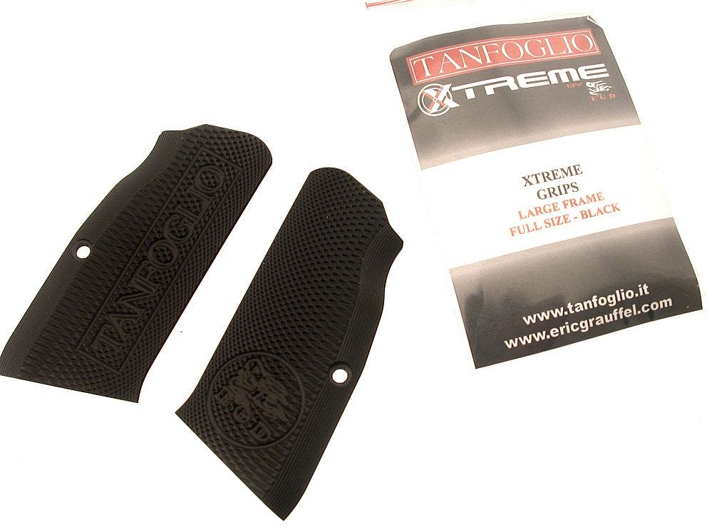 TANFOGLIO GRIP PLATE XTREME Aluminium Grip LF FS - BLACK
