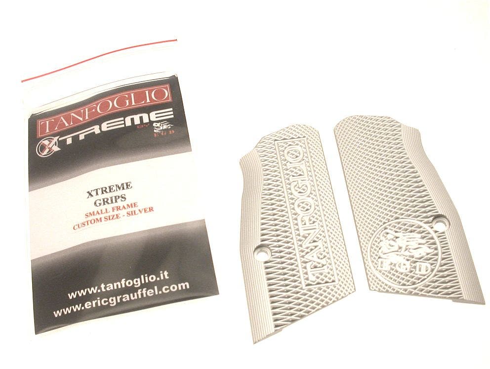 TANFOGLIO GRIP PLATE XTREME SF CUSTOM - Silver