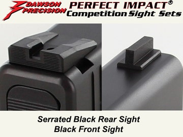Dawson Glock Sight SET Competition, BLK RS 225T / 