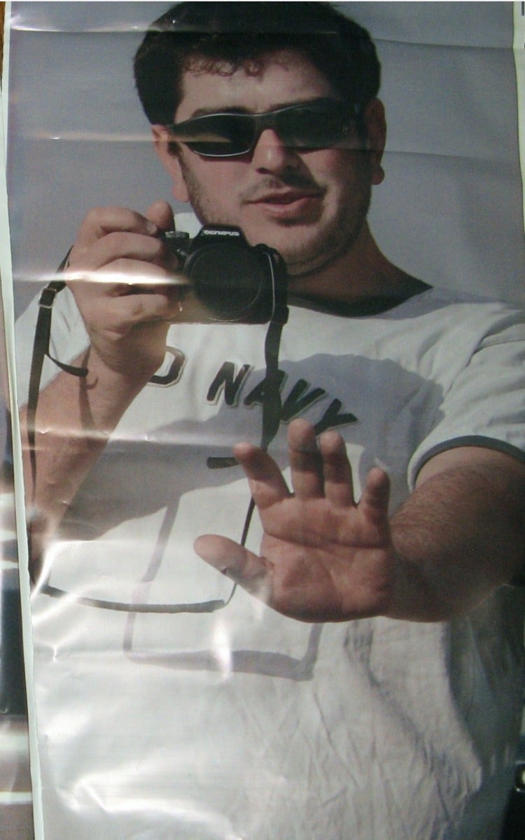 Plastic Figure Dressing, Friendly, Guy with CAMERA