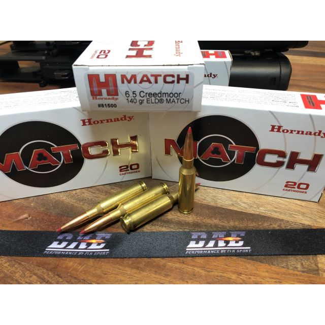 Hornady 6,5 Creedmoor 140G ELD Match 81500