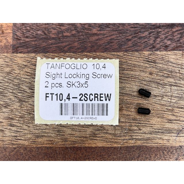 Tanfoglio Adj Rear Sight, Supersight Sight Locking