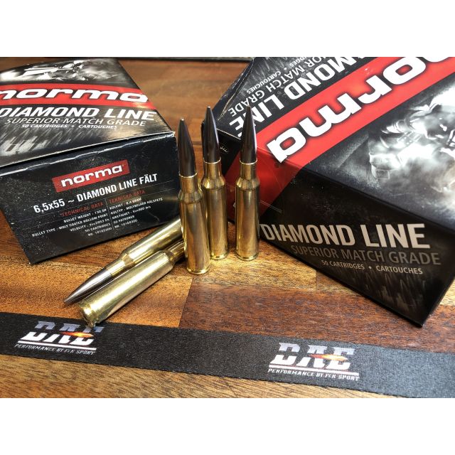 NORMA 6,5x55 DIAMOND LINE FÄLT 8,4 G HÅLSPETS DL 5