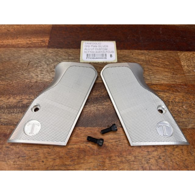 TANFOGLIO GRIP PLATE Aluminium LF CUSTOM - SILVER