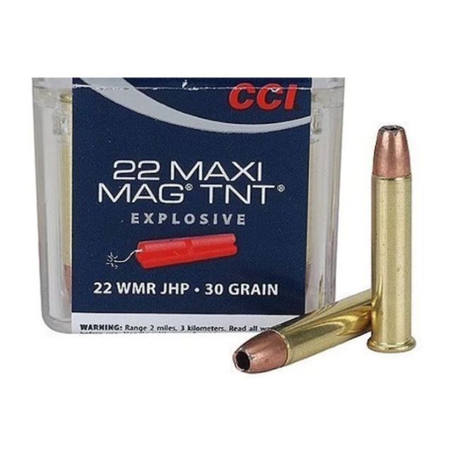CCI .22 WMR, 30Gr  MAXI-MAG TNT JHP 50 ptr