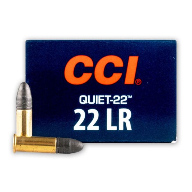 CCI .22 Lr, QUIET-22 40 Grain LRN 50 ptr