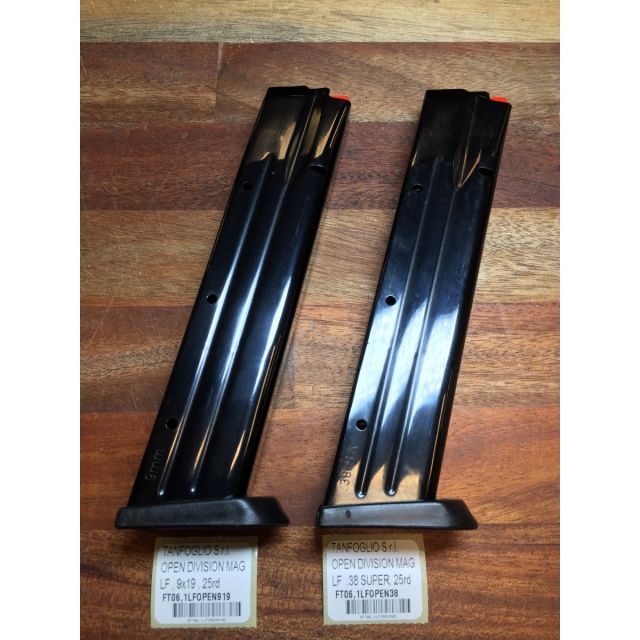 TANFOGLIO LF OPEN MAG 9x19 LF 25rd 170mm