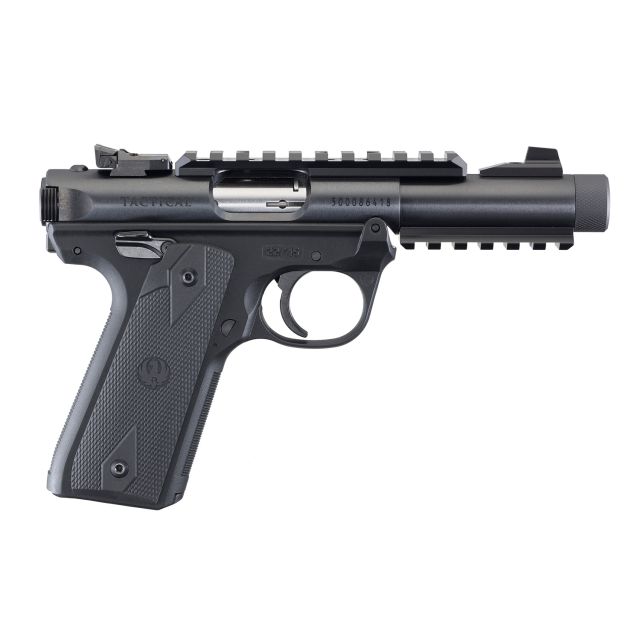Ruger MK IV 22/45 TACTICAL BLK .22 Lr Gängad pipa 