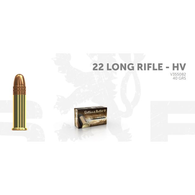 S&B .22 Lr HV CRN 40G,  50 ptr V355082