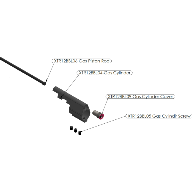 UTAS XTR-12 GAS PISTON (PUCK)