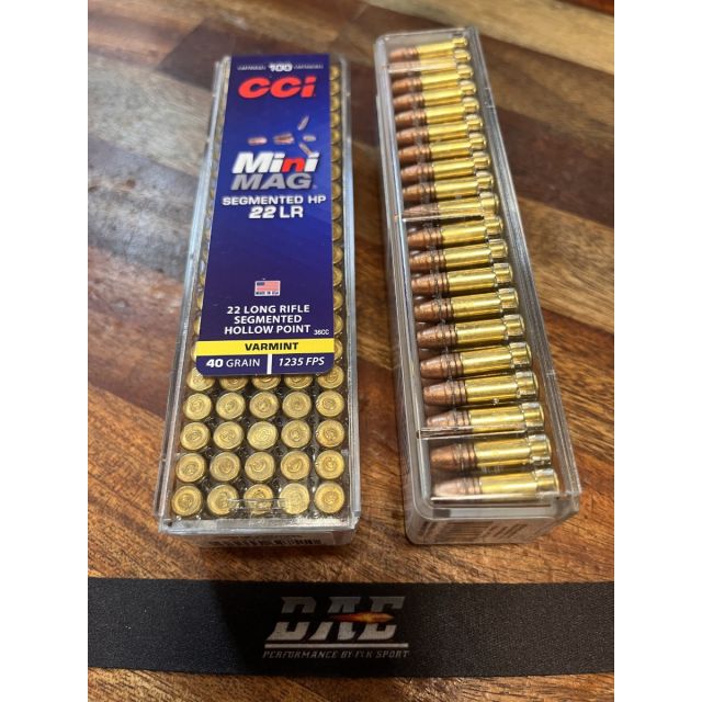 CCI .22 Lr Mini-Mag VARMINT 40 Grain Copper
